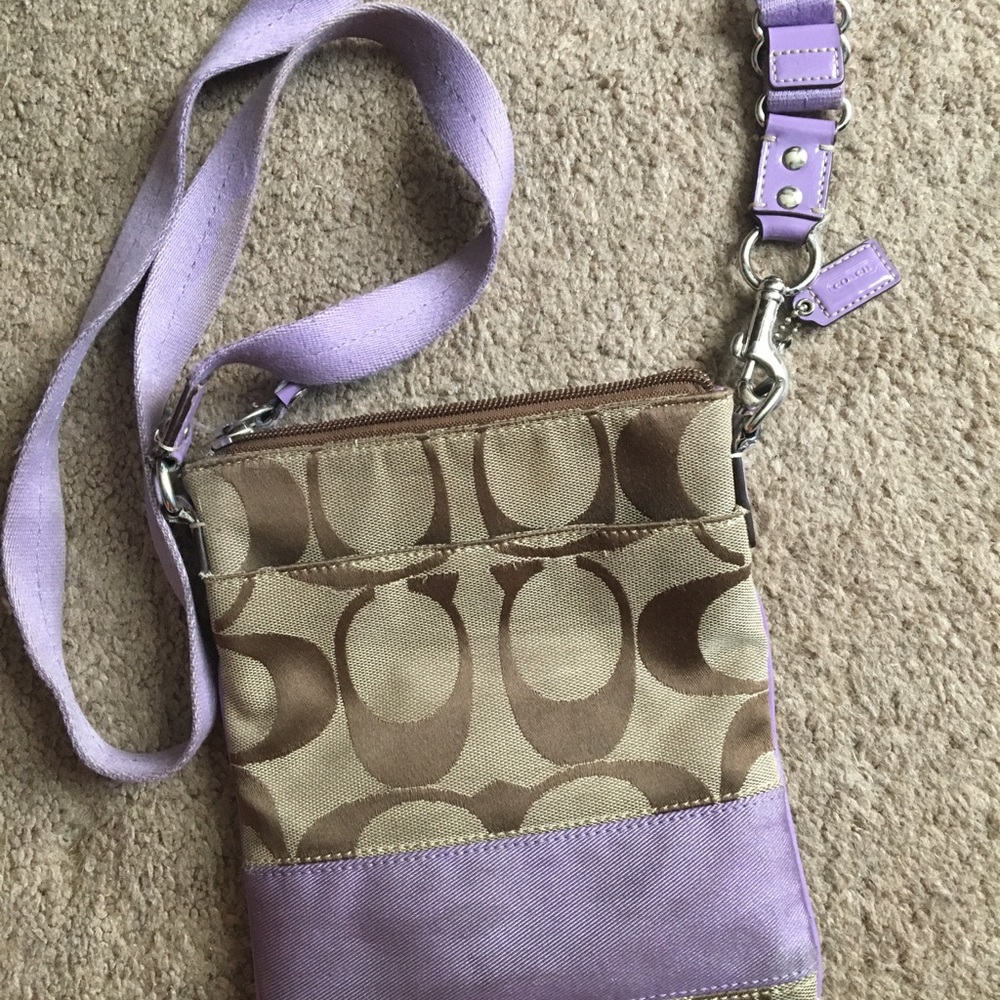 Coach light purple purse